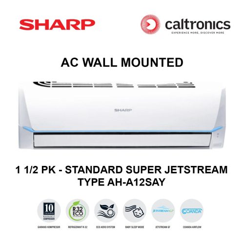 SHARP AH-A12SAY AC WALL MOUNTED 1 1/2 PK