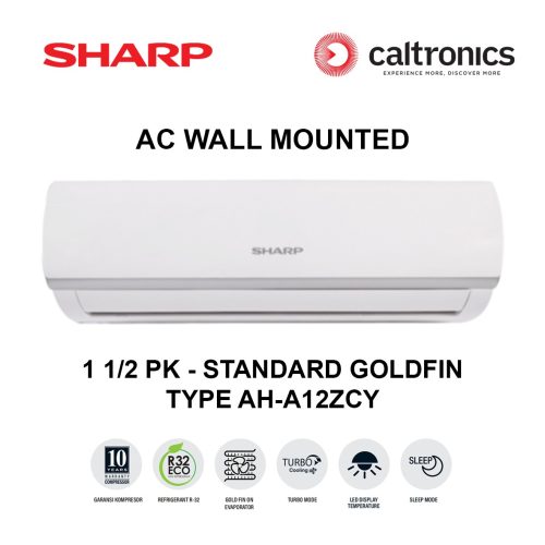 SHARP AH-A12ZCY AC WALL MOUNTED 1 1/2 PK