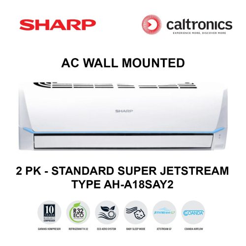 SHARP AH-A18SAY2 AC WALL MOUNTED 2 PK