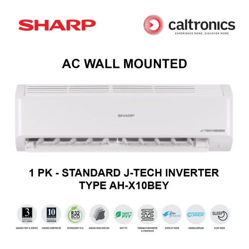 SHARP AH-X10BEY AC WALL MOUNTED 1 PK