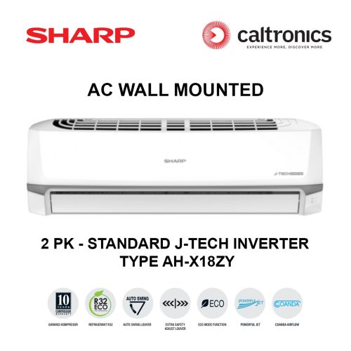 SHARP AH-X18ZY AC WALL MOUNTED 2 PK