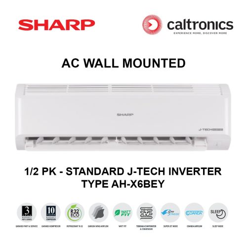 SHARP AH-X6BEY AC WALL MOUNTED 1/2 PK