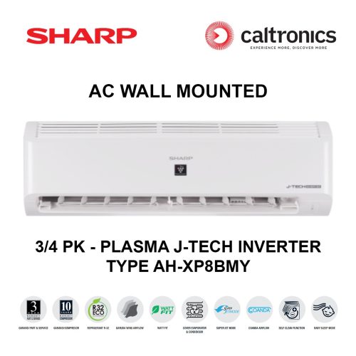 SHARP AH-XP8BMY AC WALL MOUNTED 3/4 PK