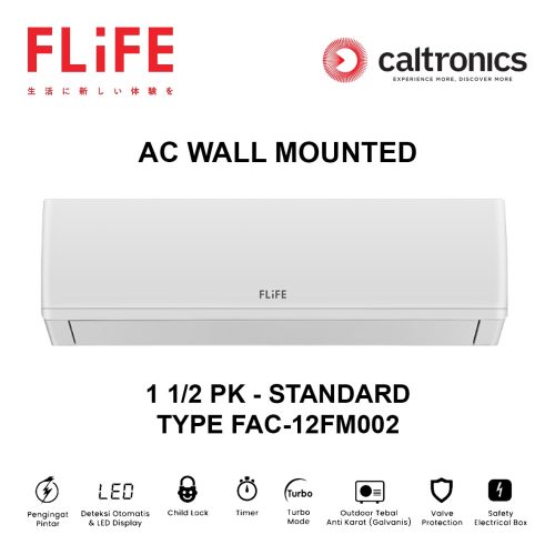 FLIFE FAC-12FM002 AC WALL MOUNTED 1 1/2 PK