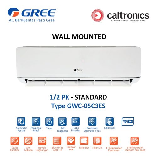 GREE GWC-05C3ES AC WALL MOUNTED 1/2 PK