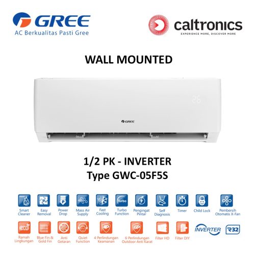 GREE GWC-05F5S AC WALL MOUNTED 1/2 PK