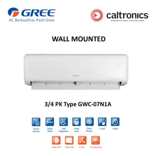 GREE GWC-07N1A AC WALL MOUNTED 3/4 PK