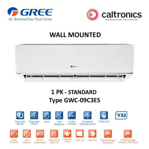 GREE GWC-09C3ES AC WALL MOUNTED 1 PK