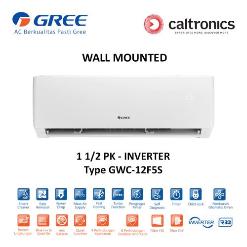 GREE GWC-12F5S AC WALL MOUNTED 1 1/2 PK