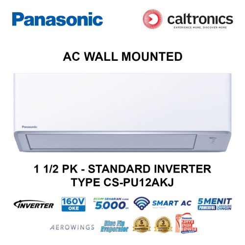 PANASONIC CS-PU12AKJ AC WALL MOUNTED 1 1/2 PK